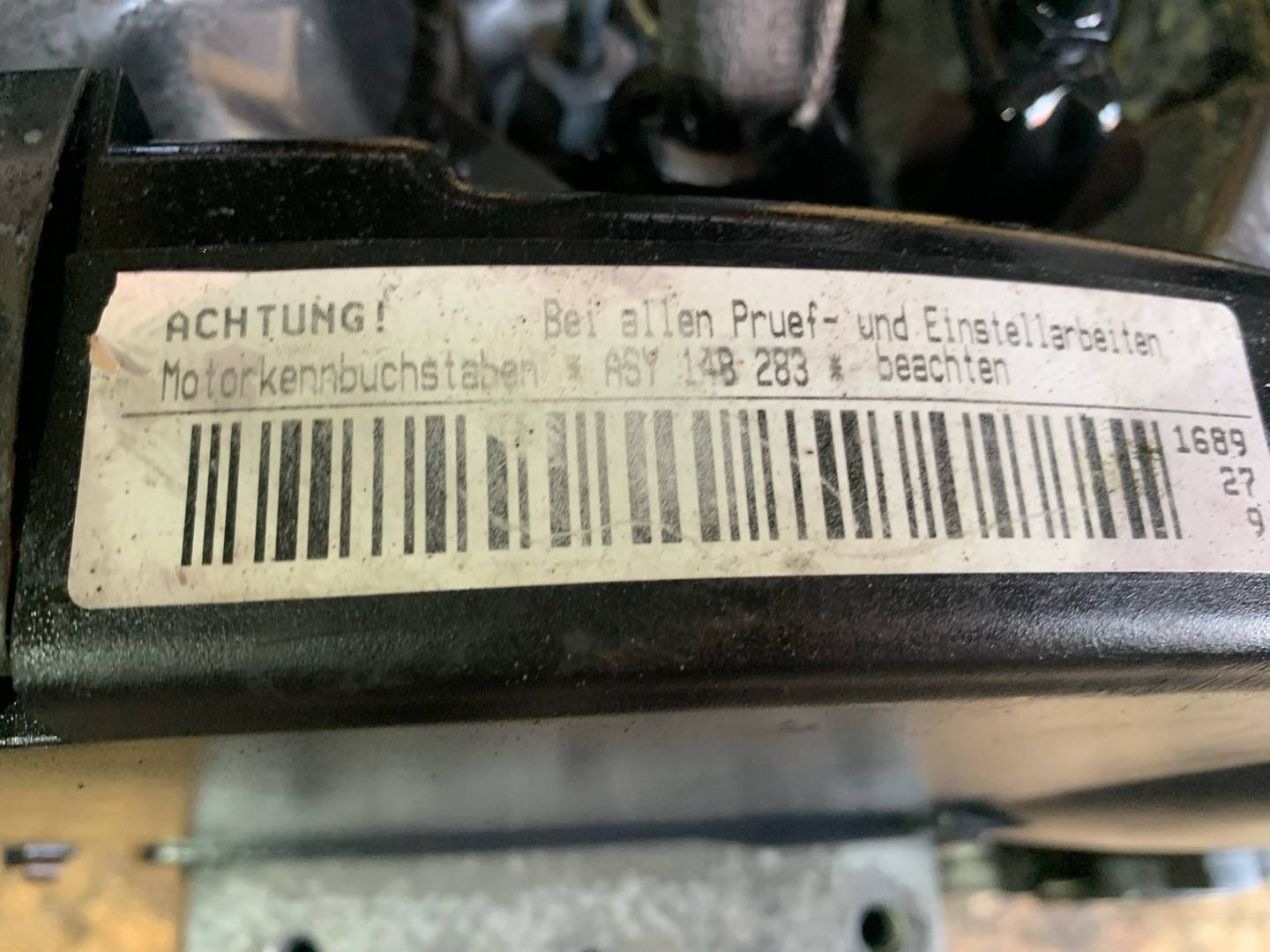 Двигатель Volkswagen Caddy 2 1.9л 2002 — фото 2