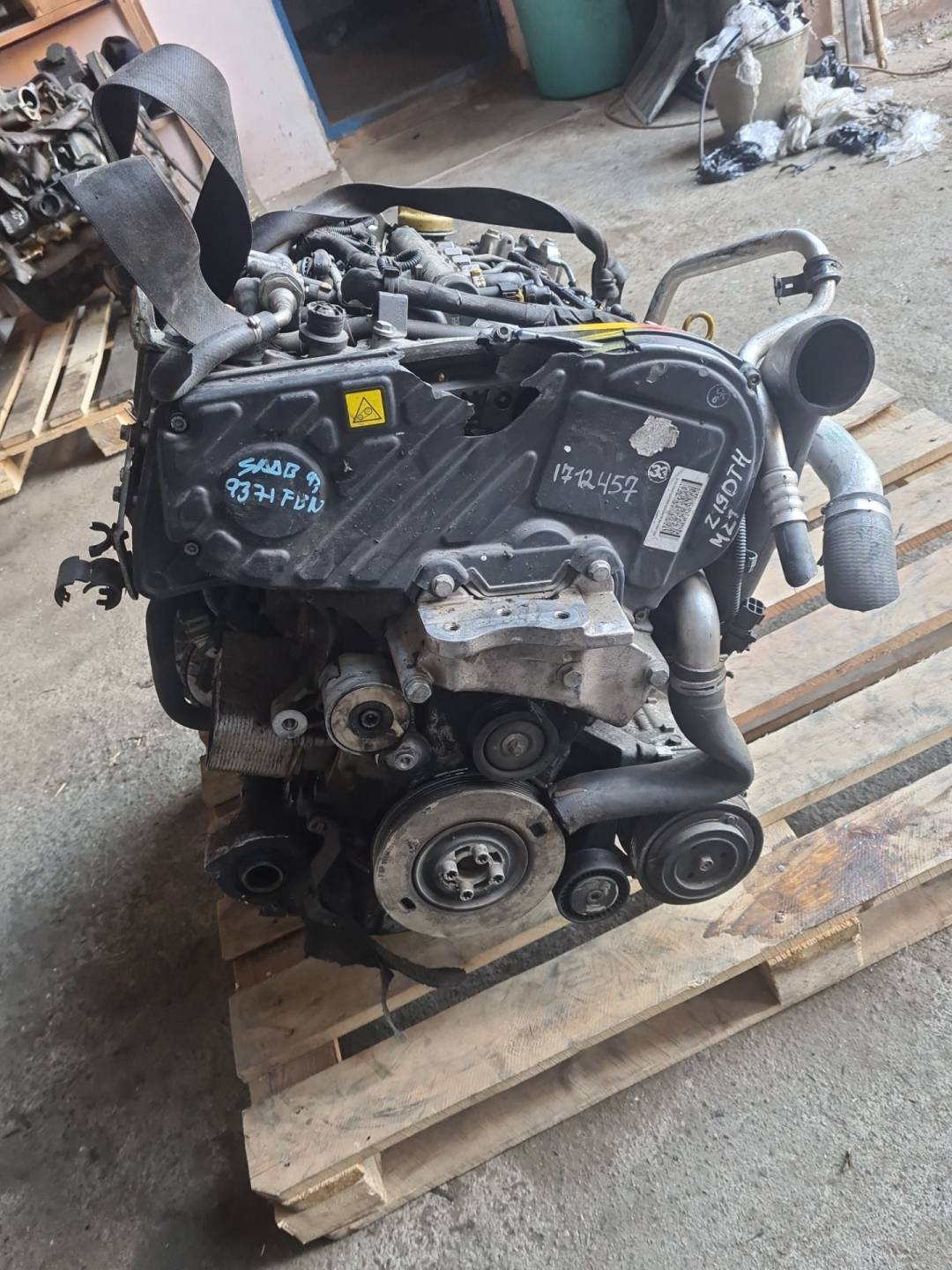 Двигатель Saab 9-3 2 1.9л 2010